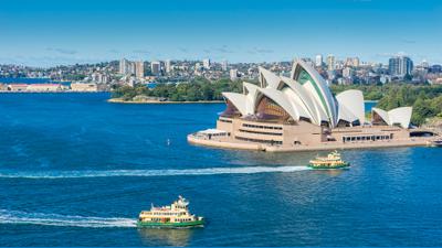 US tax guide for Americans living in Australia with Sydney Opera House and ferries in view